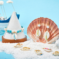 30 шт. подвески из натуральной ракушки каури&nbsp;SHEL-SC0001-43