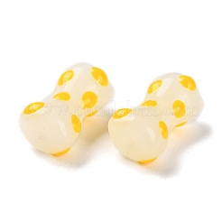 Ручной работы ухабистым Шарики Lampwork&nbsp;LAMP-C012-01H