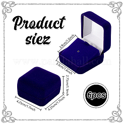 Пластиковая обложка с бархатными упаковочными коробками для брошей&nbsp;VBOX-WH0012-08A