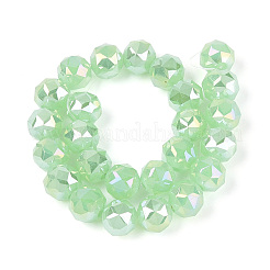 Нити из круглых бусин из искусственного нефрита с цветным покрытием&nbsp;EGLA-T029-8mm-12J-02