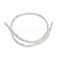 Окрашенные природные белый нефрит бисер пряди&nbsp;G-P600-B07-01B