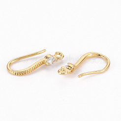 Латунные крючки для серьги из чистого циркония&nbsp;ZIRC-S068-007-NF
