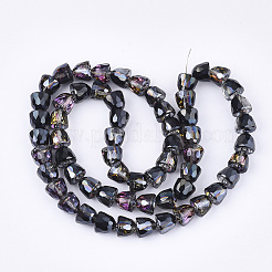 Гальваническим стеклянные бусины&nbsp;X-EGLA-T016-01-A01