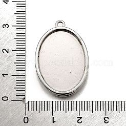 Оправы для подвесок из нержавеющей стали 304 в виде кабошонов&nbsp;STAS-S181-02P-C