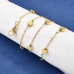 Ожерелья из латунной цепочки в форме сердца&nbsp;NJEW-M108-23G