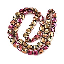 Стеклянные бусины с гальваническим покрытием &nbsp;EGLA-N012-07O