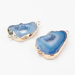 Гальваника природные друзья геодез кварцевый кристалл звенья соединители&nbsp;G-K189-04