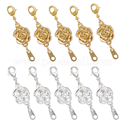 10 комплект 2-х цветных магнитных застежек из цинкового сплава&nbsp;PALLOY-CJ0001-139