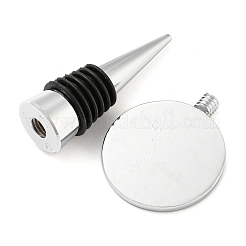 Оправы для кабошонов из сплава для пробок для винных бутылок&nbsp;LS-AJEW-Z016-02B-P