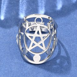 Регулируемые кольца из нержавеющей стали марки 304&nbsp;RJEW-P080-01P