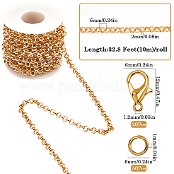 Наборы для самостоятельного изготовления цепочек из алюминия «роло» для ожерелий/браслетов&nbsp;DIY-SP0001-88