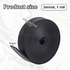 Водонепроницаемая кромка из синтетического каучука AJEW-WH0528-93A