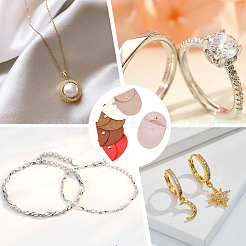 6 шт. 6-х цветные мешочки для хранения украшений из микрофибры&nbsp;ABAG-PH0001-40A