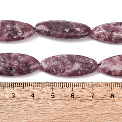 Натуральный лепидолит / пурпурный слюдяный камень бисер пряди&nbsp;G-F808-A01-01A