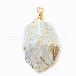 Кулоны из необработанных природных драгоценных камней&nbsp;PALLOY-JF00506