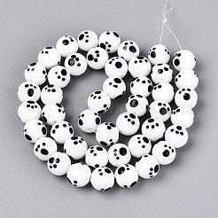 Бусы лэмпворк ручной работы&nbsp;LAMP-N028-21B