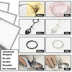 3 лист 4 слоя ткани для полировки серебра&nbsp;AJEW-BBC0002-17A