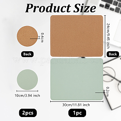 3 коврик для мыши из пробки и кожи&nbsp;AJEW-OC0014-75E