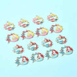 16шт 4 стиля подвески из сплава с эмалью&nbsp;ENAM-FS0002-24