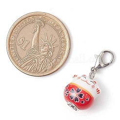 Фарфоровые подвески манэки-нэко ручной работы&nbsp;HJEW-JM02687