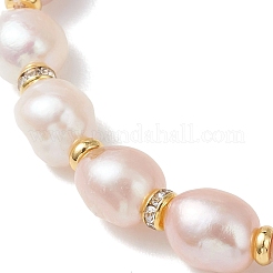 Натуральные культивированные пресноводные жемчужные браслеты на резинке для женщин&nbsp;BJEW-JB13388