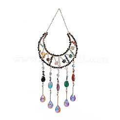 Лунные ловцы солнца из натуральных смешанных драгоценных камней&nbsp;HJEW-D302-05