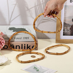 D-образные ручки для сумок из бамбуковой палочки&nbsp;PURS-WH0816-004