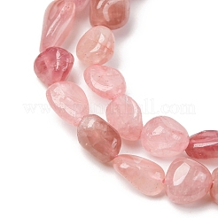 Природного розового кварца нитей бисера&nbsp;G-Q060-E21-01