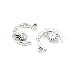 Подвески со стразами из сплава с ультрафиолетовым покрытием&nbsp;PALLOY-D026-08P