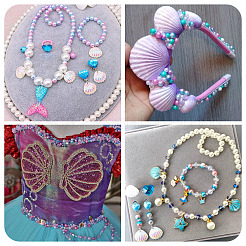 910шт 13 цвета радуги абс пластик имитация жемчуга бусины&nbsp;OACR-CD0001-10