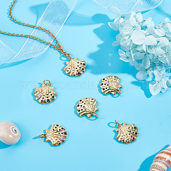 6шт стойки покрытие латунь микро проложить красочные кубический цирконий подвески&nbsp;KK-BBC0003-14