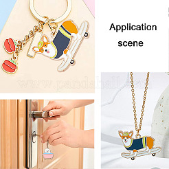 8шт 8 стиля подвески из сплава с эмалью&nbsp;ENAM-FP0002-76