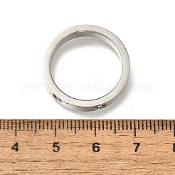 Кольца из нержавеющей стали 304 с кристаллами и стразами для женщин&nbsp;RJEW-B120-02P