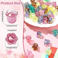 50шт УФ-покрытие непрозрачные акриловые бусины&nbsp;MACR-CJ0002-22