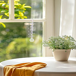 Восьмиугольные и круглые вращающиеся ловцы солнца из сплава стекла&nbsp;HJEW-WH0001-31P-01