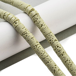 Нити бусин из натурального лавового камня&nbsp;G-K375-G03-01