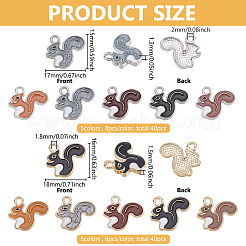 80шт 10 стиля подвески из сплава с эмалью&nbsp;ENAM-PH0002-91