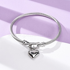 Браслеты с подвесками из нержавеющей стали 304&nbsp;LS-BJEW-K280-03P