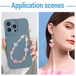 100 шт. 4 вида светящихся прозрачных акриловых бусин&nbsp;OACR-TA0003-90