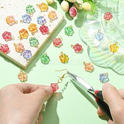 30шт 5 цвета подвески лэмпворк ручной работы&nbsp;PALLOY-CJ0002-66