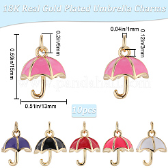 10 шт. настоящих латунных подвесок с 18-каратным золотым покрытием&nbsp;KK-BBC0014-86