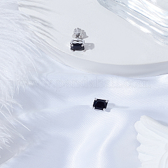 1 пара серег-гвоздиков из латуни с кубическим цирконием&nbsp;EJEW-LP0010-02