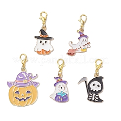 5 шт. подвеска из эмалевого сплава на Хэллоуин&nbsp;HJEW-JM03960