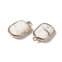 Граненые подвески из натурального говлита&nbsp;G-Q169-06G-01