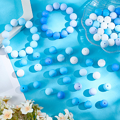 90шт 6 цвета силиконовые бусины&nbsp;SIL-PA0001-07C