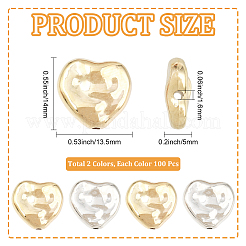 200шт 2 цвета пластиковые бусины ccb&nbsp;CCB-PA0001-20