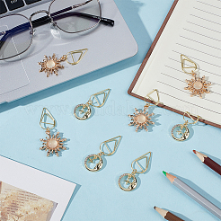 8 шт. 2 металлических скрепки для бумаги&nbsp;AJEW-OC00035