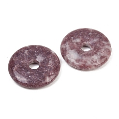 Подвески из натурального лепидолита&nbsp;G-K099-30mm-02