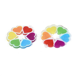 Акриловые радужные подвески с принтом в стиле гордости&nbsp;SACR-B005-01C