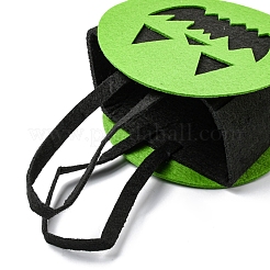 Дьявольские войлочные сумки для конфет на Хэллоуин с ручками&nbsp;LS-HAWE-K001-01A